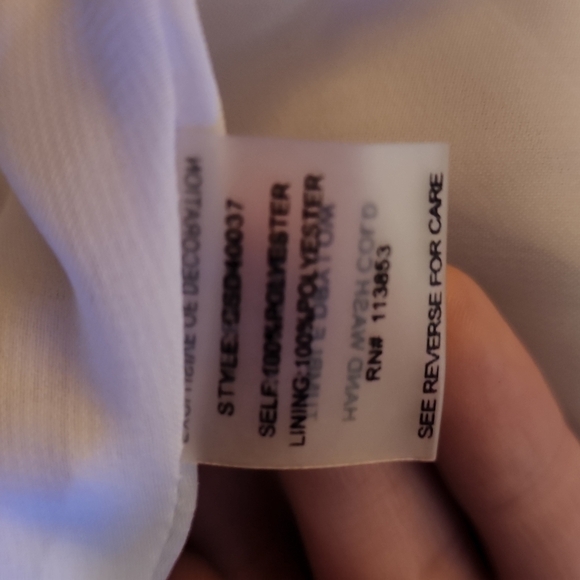 Y2K Retro Blue White Chevron Print High Neck Tank Mini Fit and Flare Dress Sz M - Picture 4 of 5